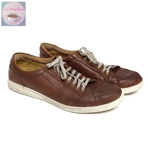 Cole Haan Quincy SPT OX II Leather Sneakers Brown